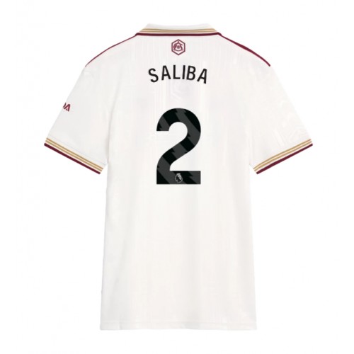 Ženski Nogometni dresi Arsenal William Saliba #2 Tretji 2025-26 Kratek Rokav